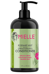 Mielle Organics Rosemary Mint Strengthening Conditioner with Biotin, 12 Ounce
